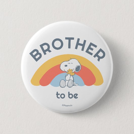 Badge Rond 5 Cm Snoopy Baby shower Brother (Devant)
