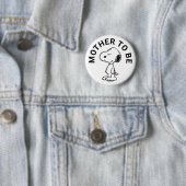 Badge Rond 5 Cm Snoopy Baby shower Mère Pour Être (En situation)