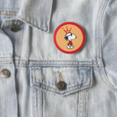 Badge Rond 5 Cm Snoopy - Joe Cool Crown (En situation)