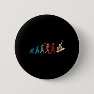 Badge Rond 5 Cm Snowboard Evolution Snowboard Hiver Snowboardin