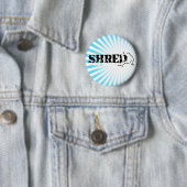 Badge Rond 5 Cm snowboard. shred. (En situation)