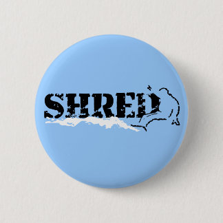 Badge Rond 5 Cm snowboard. shred.