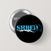 Badge Rond 5 Cm snowboard. shred. (Devant & derrière)
