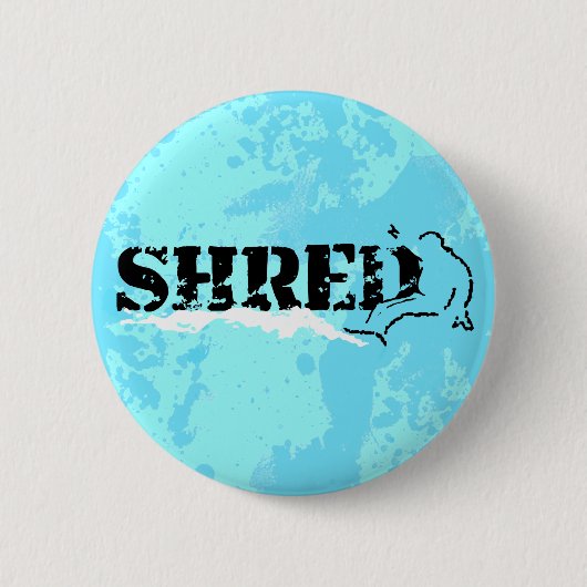 Badge Rond 5 Cm snowboard. shred. (Devant)