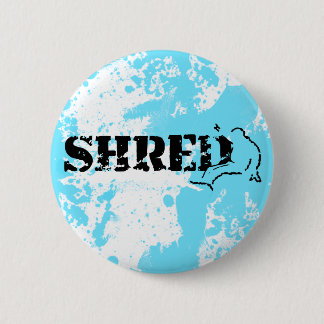 Badge Rond 5 Cm snowboard. shred.