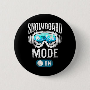 Badge Rond 5 Cm Snowboard Snowboard Chaussures Vintages