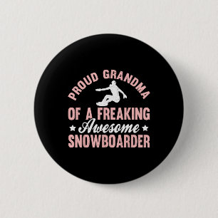 Badge Rond 5 Cm Snowboard Snowboard Snow Board Snowboard Snowboard