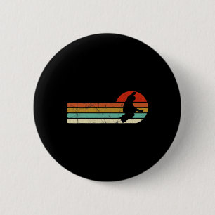 Badge Rond 5 Cm Snowboard Vintage Retro