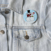 Badge Rond 5 Cm Snowcouple (En situation)