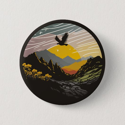 Badge Rond 5 Cm Snowdonia (Devant)