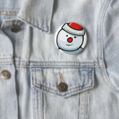 Badge Rond 5 Cm snowface (En situation)