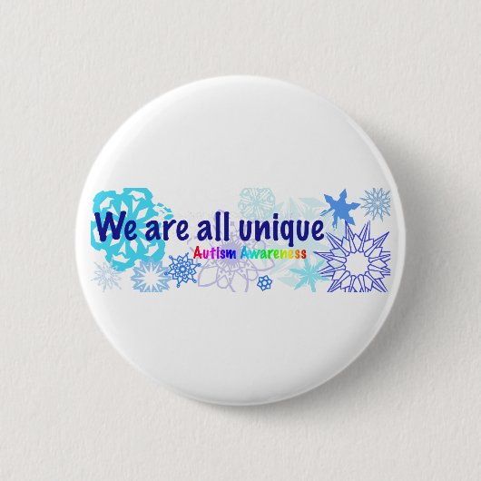 Badge Rond 5 Cm snowflakes_autism (Devant)