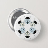 Badge Rond 5 Cm Snowflon Ladybug (Devant & derrière)