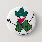 Badge Rond 5 Cm Snowman Bandito (Devant)