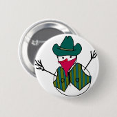 Badge Rond 5 Cm Snowman Bandito (Devant & derrière)