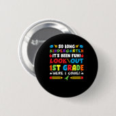 Badge Rond 5 Cm So Long Kindergarten 1ère année (Devant & derrière)