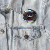 Badge Rond 5 Cm Soap Bubble with Name (En situation)