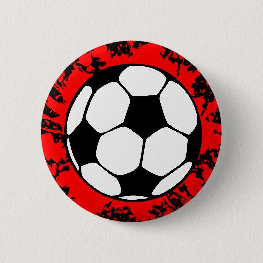 Badge Rond 5 Cm soccer. (Devant)