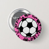 Badge Rond 5 Cm soccer. (Devant & derrière)