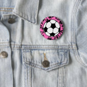 Badge Rond 5 Cm soccer. (En situation)