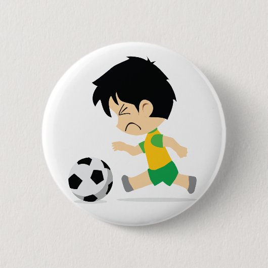 Badge Rond 5 Cm Soccer Boy (Devant)