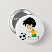 Badge Rond 5 Cm Soccer Boy (Devant & derrière)