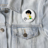 Badge Rond 5 Cm Soccer Boy (En situation)