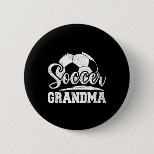 Badge Rond 5 Cm Soccer Grandma Soccer Joueur Jour Fête des Mères