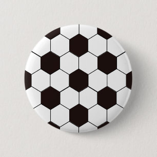 Badge Rond 5 Cm Soccer   motif de football