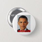 Badge Rond 5 Cm Socialisme de Prez Obama (Devant & derrière)