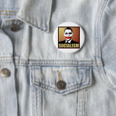 Badge Rond 5 Cm Socialisme de rejet (En situation)