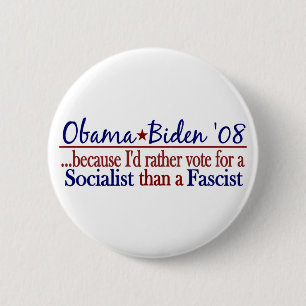 Badge Rond 5 Cm Socialiste d'Obama