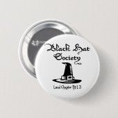 Badge Rond 5 Cm Société de casquette noir (Devant & derrière)