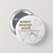 Badge Rond 5 Cm Société de protection de moustique (Devant & derrière)