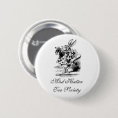 Badge Rond 5 Cm Société folle de thé de chapelier (Devant & derrière)
