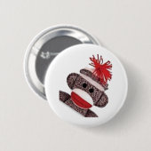 Badge Rond 5 Cm Sock Monkey merchandise products gifts (Devant & derrière)