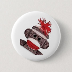 Badge Rond 5 Cm Sock Monkey merchandise products gifts