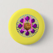 Badge Rond 5 Cm Socle en métal doré (Devant)