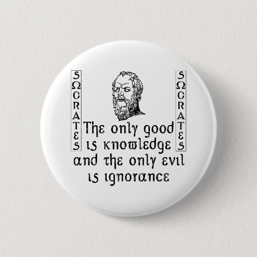 Badge Rond 5 Cm Socrates (Devant)