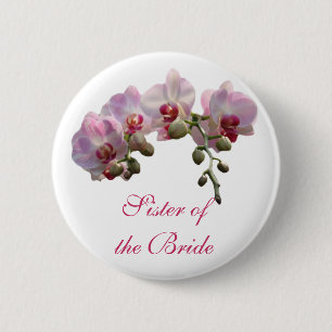 Badge Rond 5 Cm sœur de la mariée/du marié