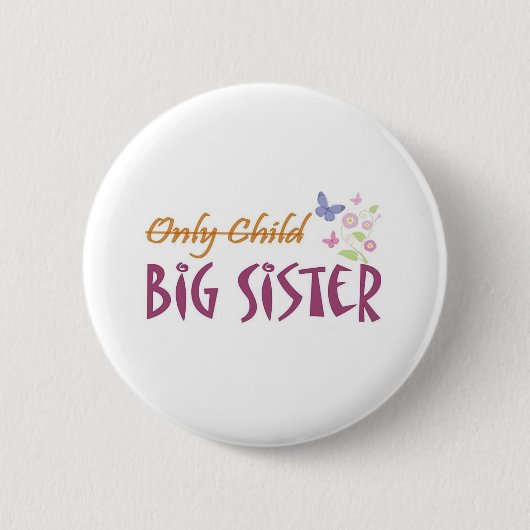 Badge Rond 5 Cm soeur d'enfant unique (Devant)