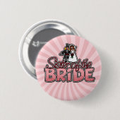 Badge Rond 5 Cm soeur du bouton de jeune mariée (Devant & derrière)