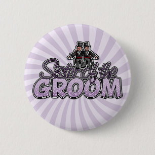 Badge Rond 5 Cm soeur du bouton de marié