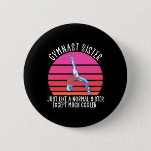 Badge Rond 5 Cm Soeur Gymnaste
