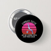 Badge Rond 5 Cm Soeur Gymnaste (Devant & derrière)