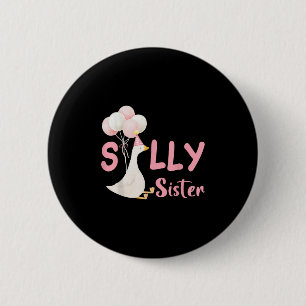 Badge Rond 5 Cm Soeur sotte Goose Famille Correspondant Anniversai