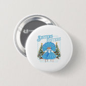 Badge Rond 5 Cm Sœurs dévouées Noël blanc Joyeux Noël flocon de ne (Devant & derrière)