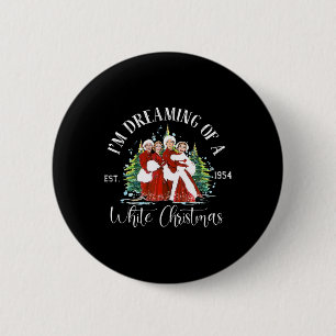 Badge Rond 5 Cm Sœurs Pyjama Vacances Noël Blanche Neige Noël 