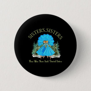 Badge Rond 5 Cm Soeurs White Christmas Movie 1954 Snow Xmas Holid