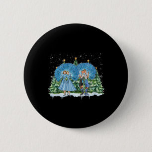Badge Rond 5 Cm Soeurs White Christmas Movie 1954 Xmas Pajam